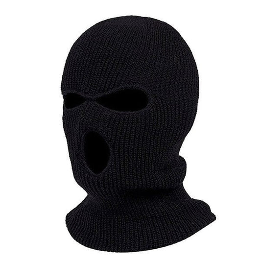 3 hole black balaclava