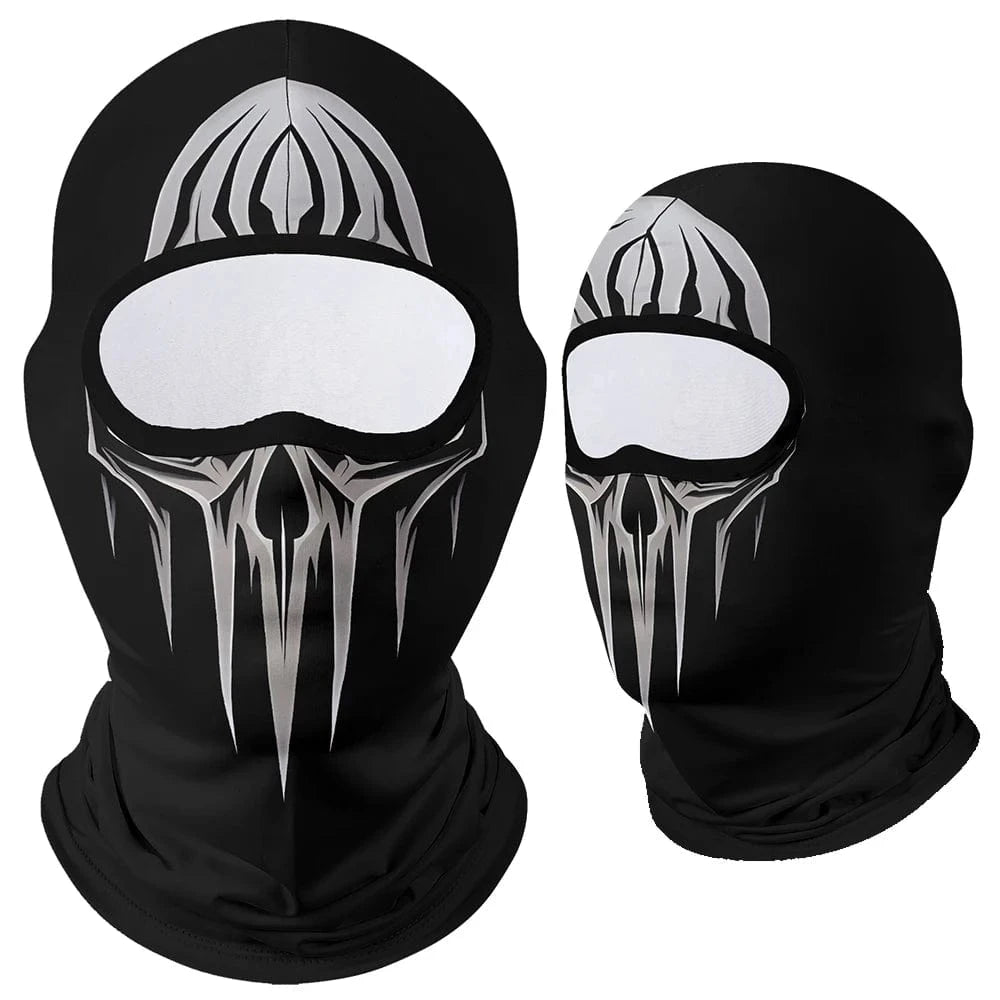 Black Phantom Skull Balaclava Mask