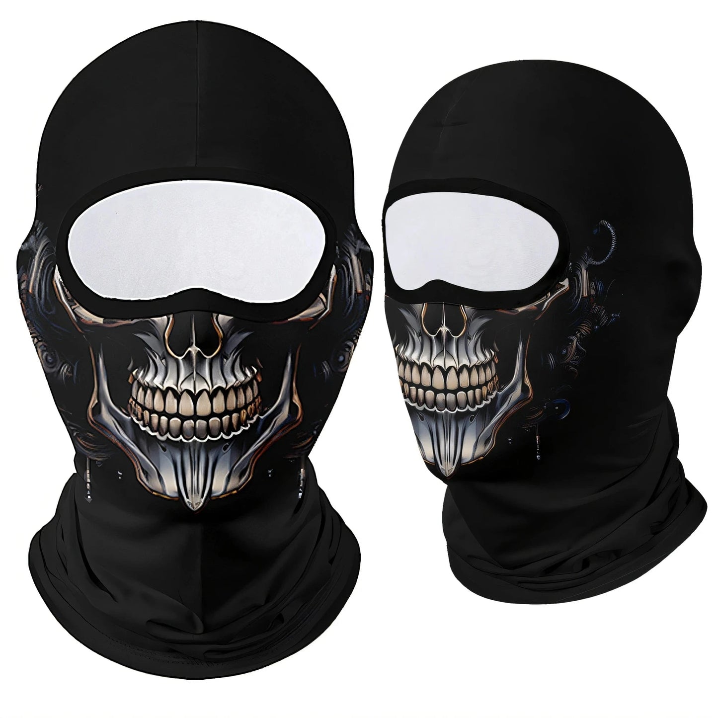 Black mecha Skull Balaclava Mask