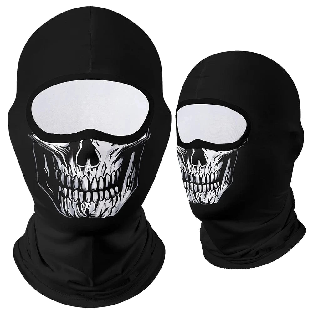 Silver Skull Balaclava Mask