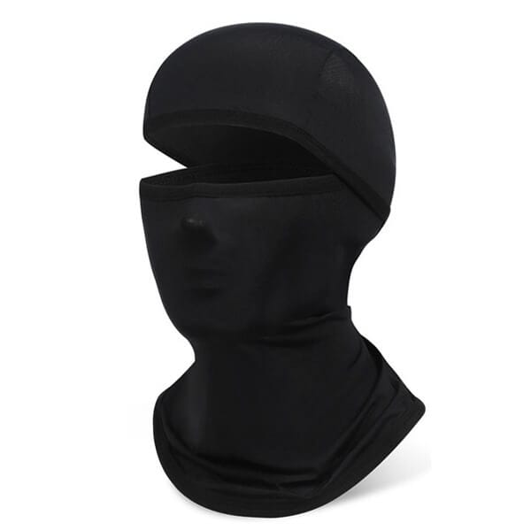 Black cycling balaclava