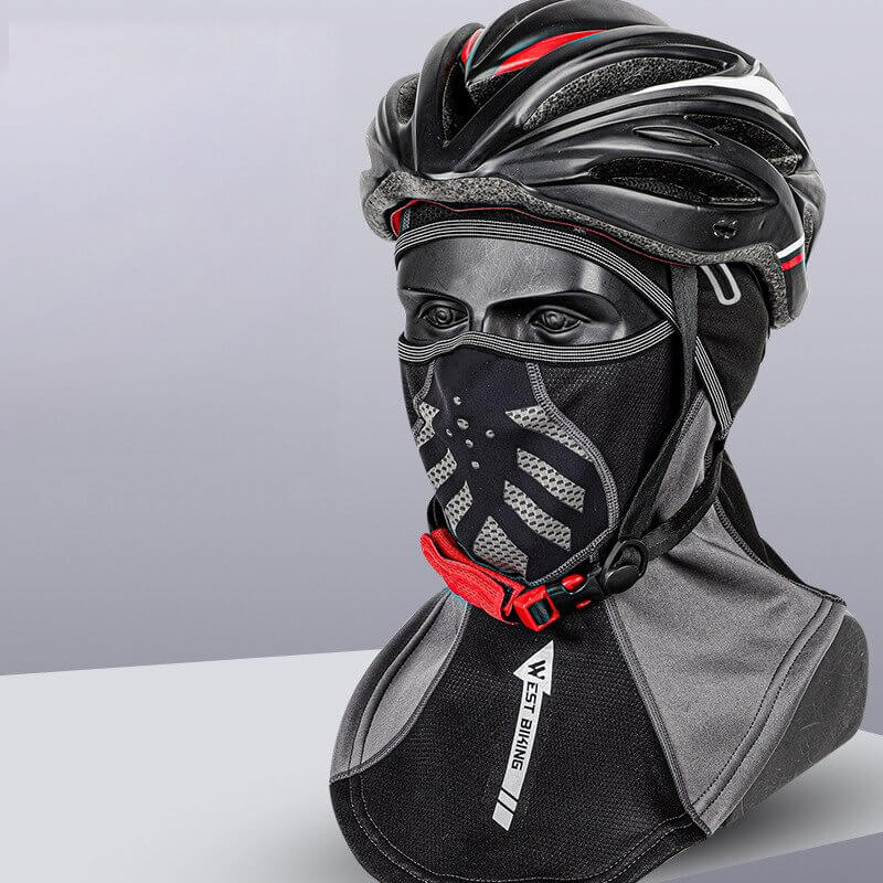 Extreme cold weather cycling balaclava