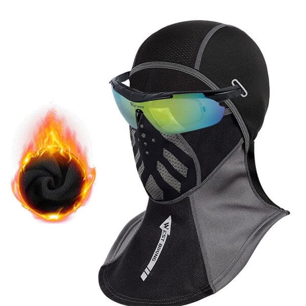 Extreme cold weather cycling balaclava