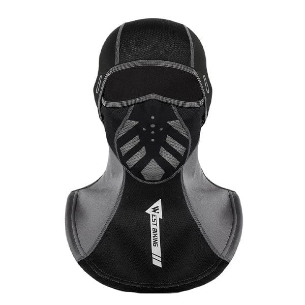 Extreme cold weather cycling balaclava