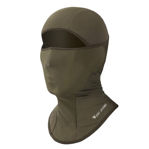 Men's khaki cycling balaclava