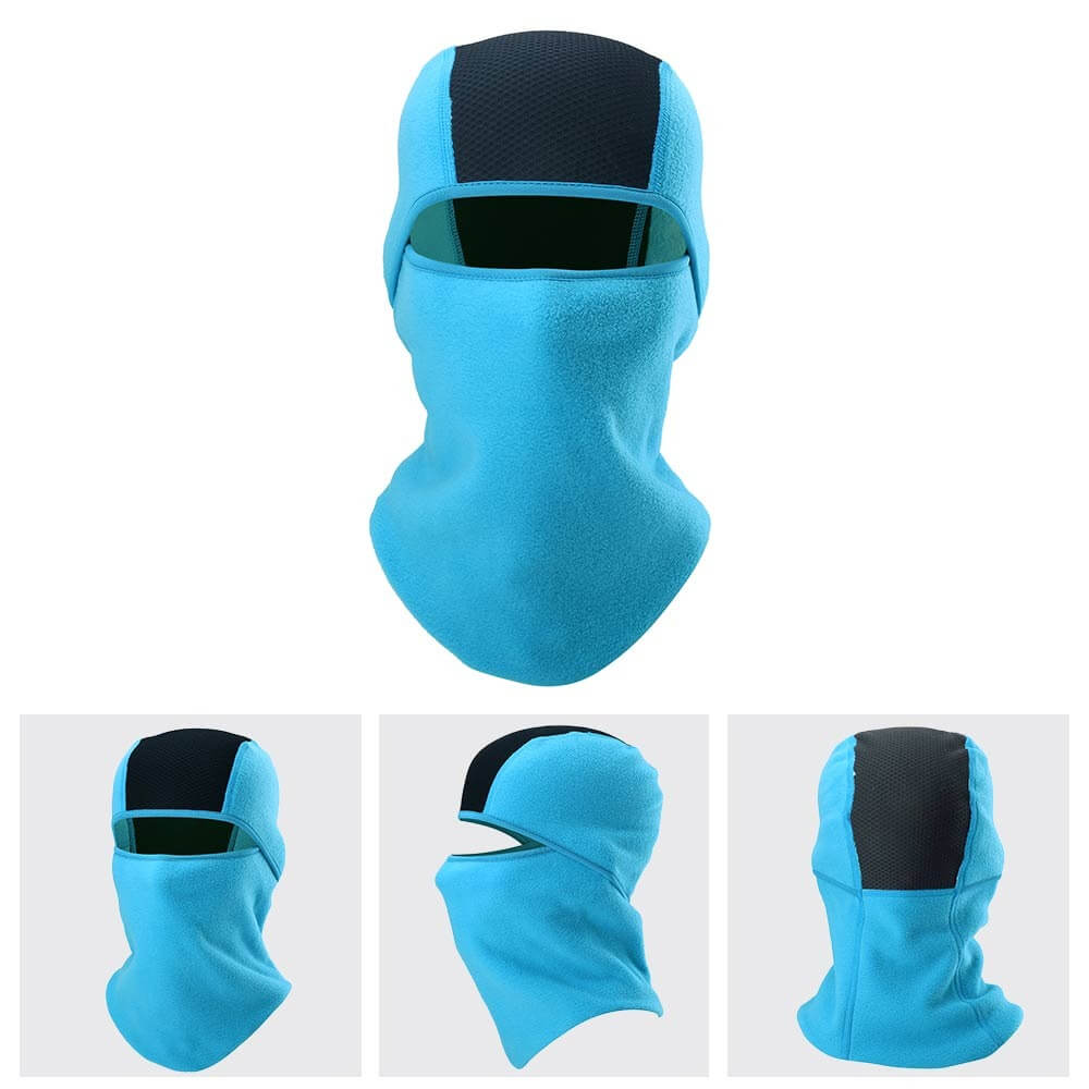 Sky blue fleece balaclava