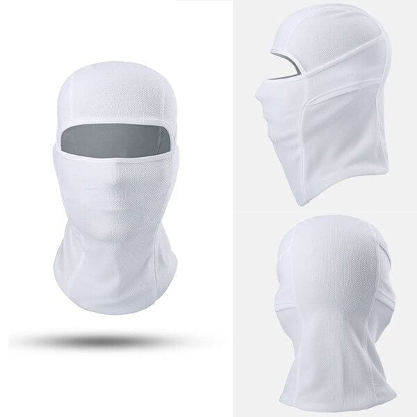 White balaclava 1 hole