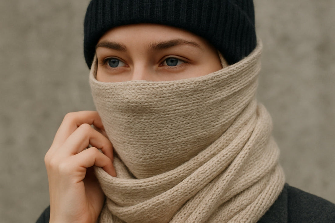 how to tie a scarf like a balaclava