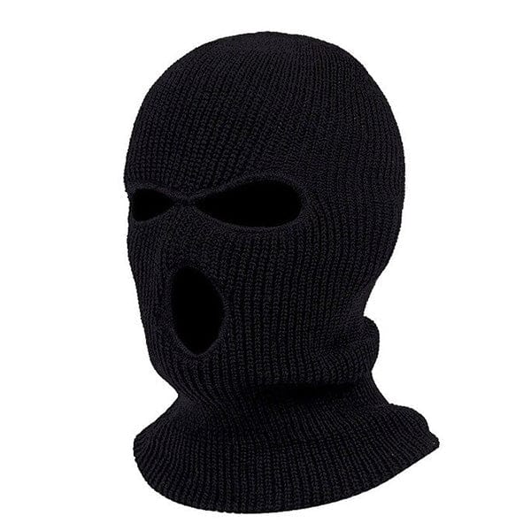 3 hole black balaclava