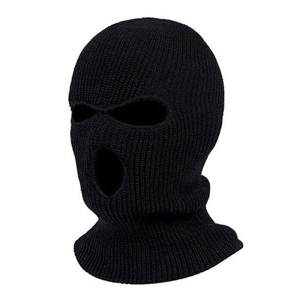 3 hole black balaclava