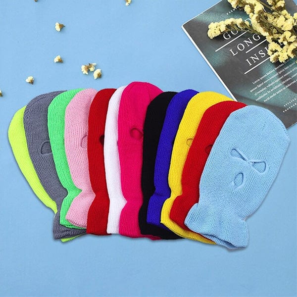 3 hole yellow balaclava