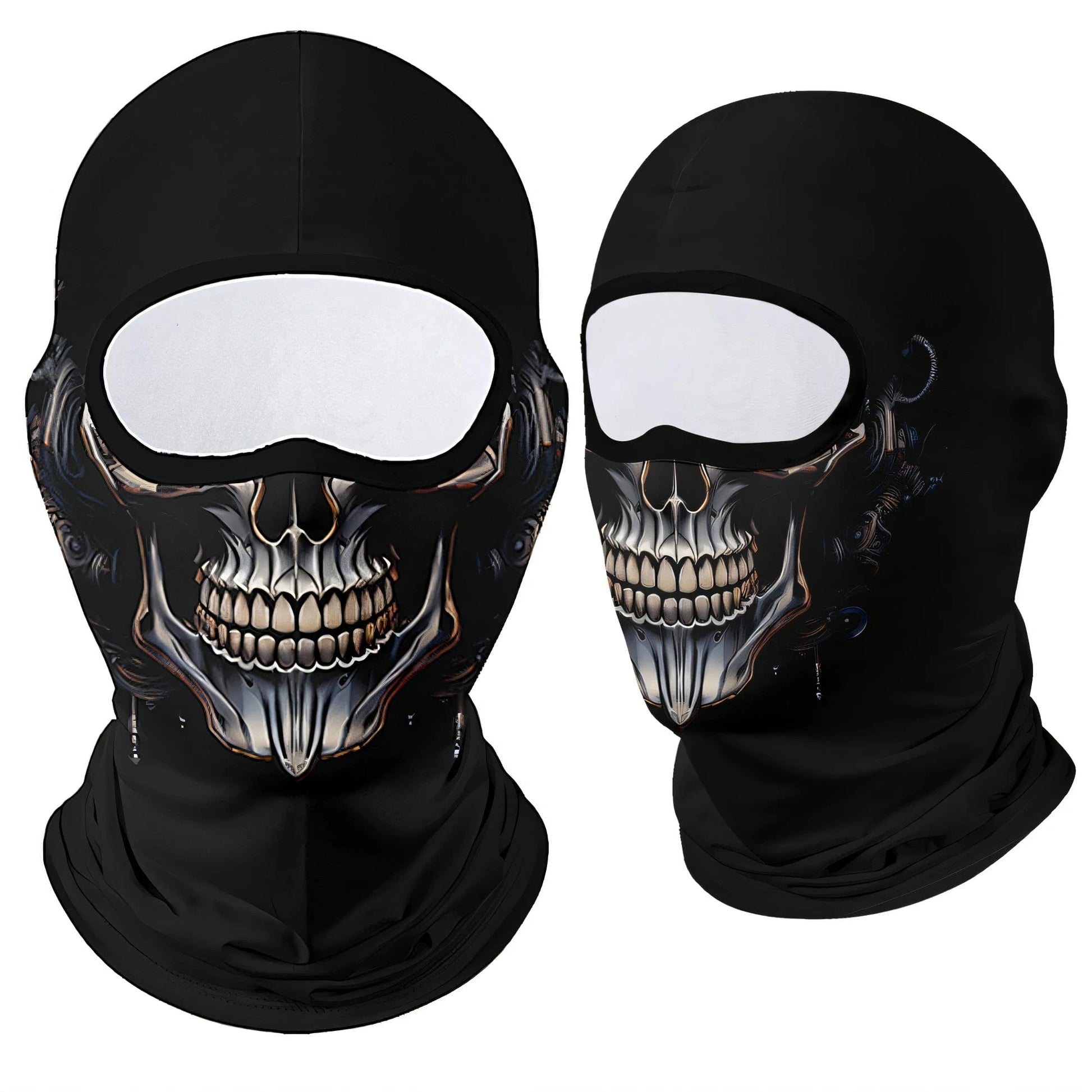 Black mecha Skull Balaclava Mask