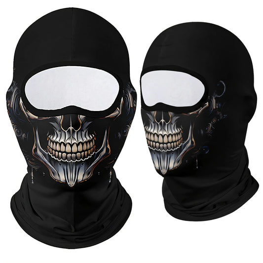 Black mecha Skull Balaclava Mask
