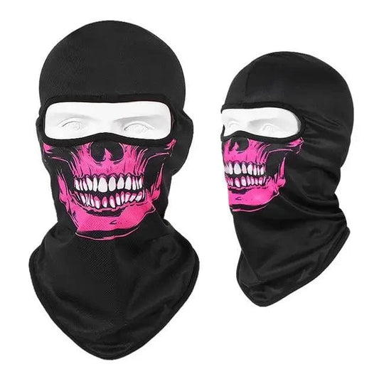 Neon Widow Skull Balaclava