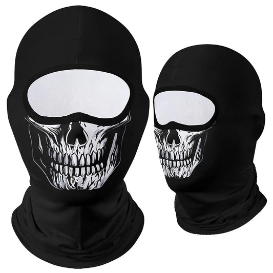 Silver Skull Balaclava Mask