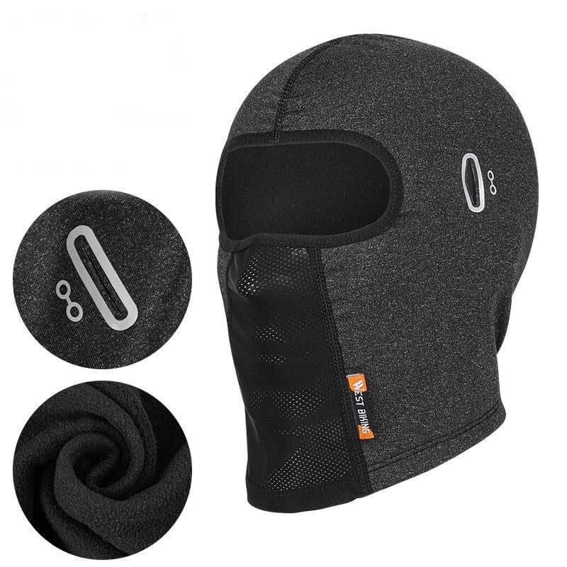 Bike helmet balaclava
