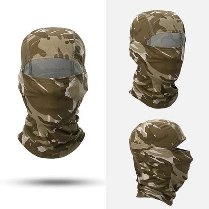 Birdwatching camouflage balaclava