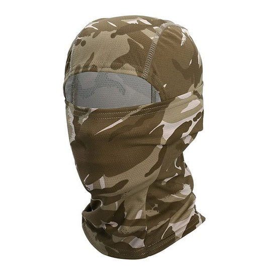 Birdwatching camouflage balaclava