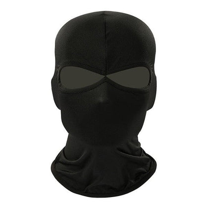 Black 2 hole balaclava