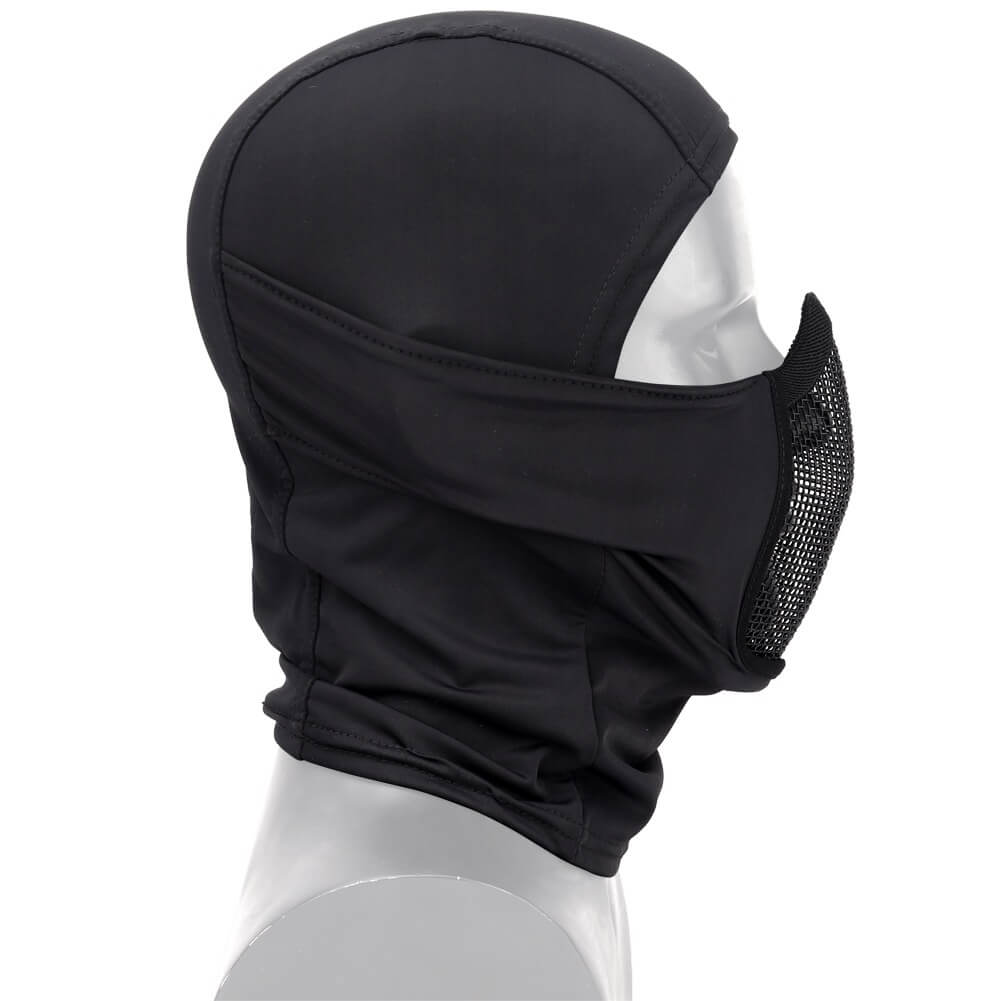 Black airsoft balaclava