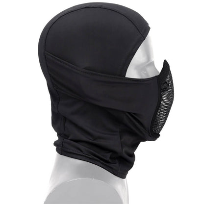 Black airsoft balaclava