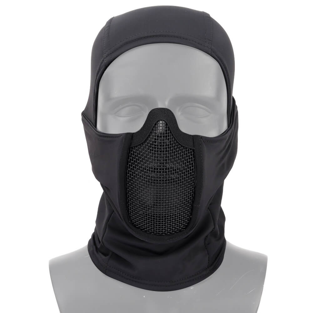 Black airsoft balaclava