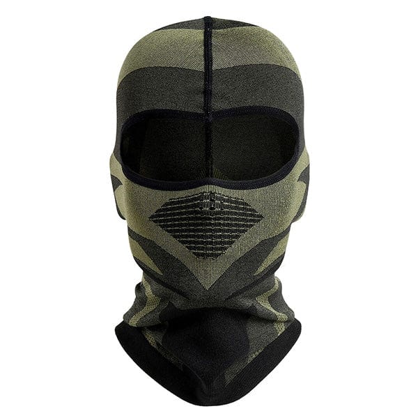 Black and khaki balaclava motorcycle