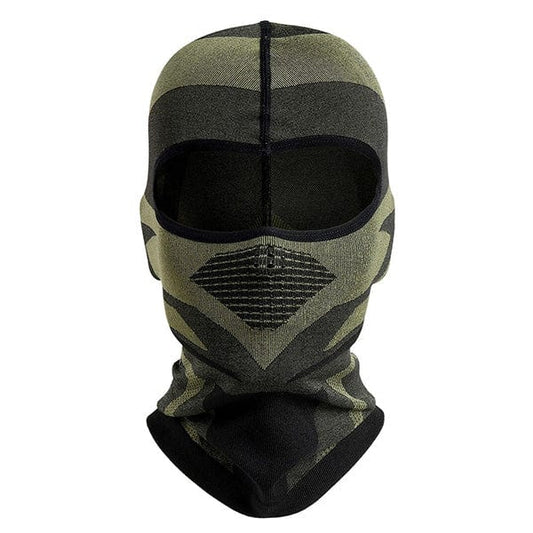 Black and khaki balaclava motorcycle