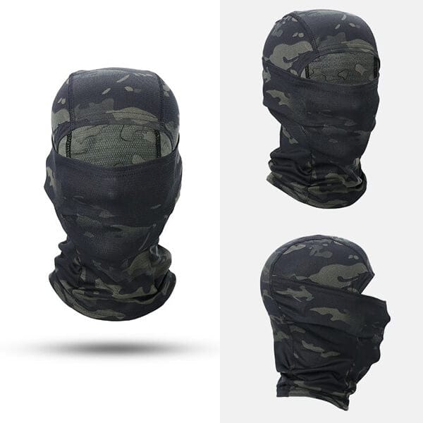 Black camo balaclava