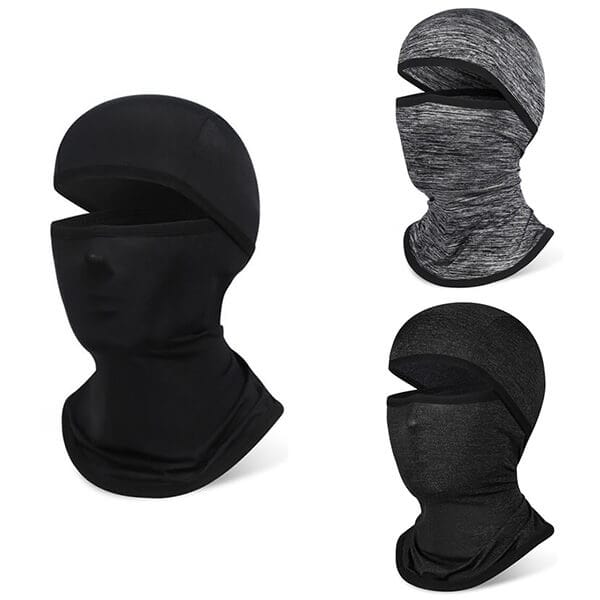 Black cycling balaclava