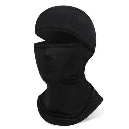 Black cycling balaclava