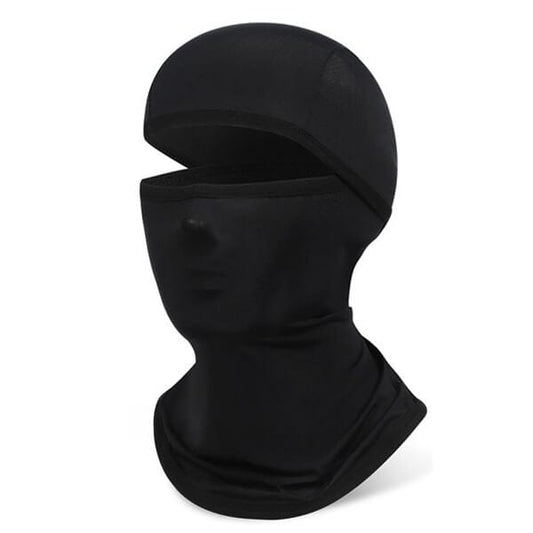 Black cycling balaclava