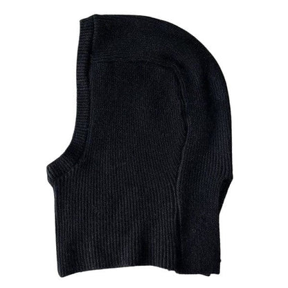 Black knit balaclava