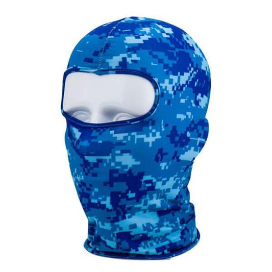 Blue camo balaclava
