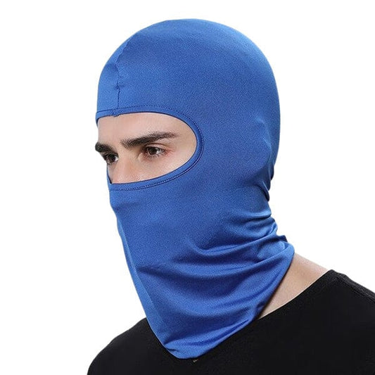 Blue motorcycle balaclava