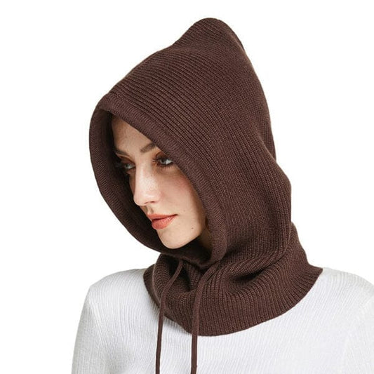 Brown balaclava hood