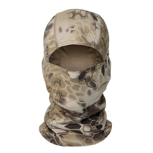 Brown camo balaclava