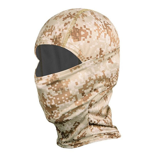 Brown hunting camouflage balaclava