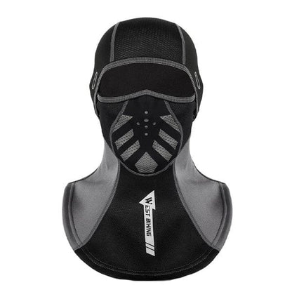Extreme cold weather cycling balaclava