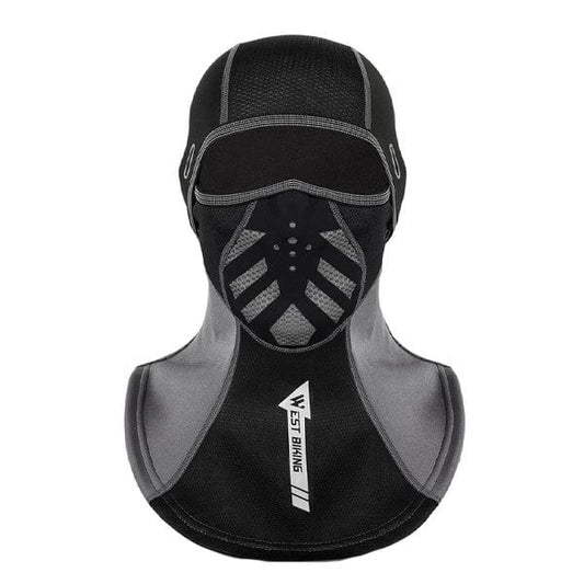 Extreme cold weather cycling balaclava