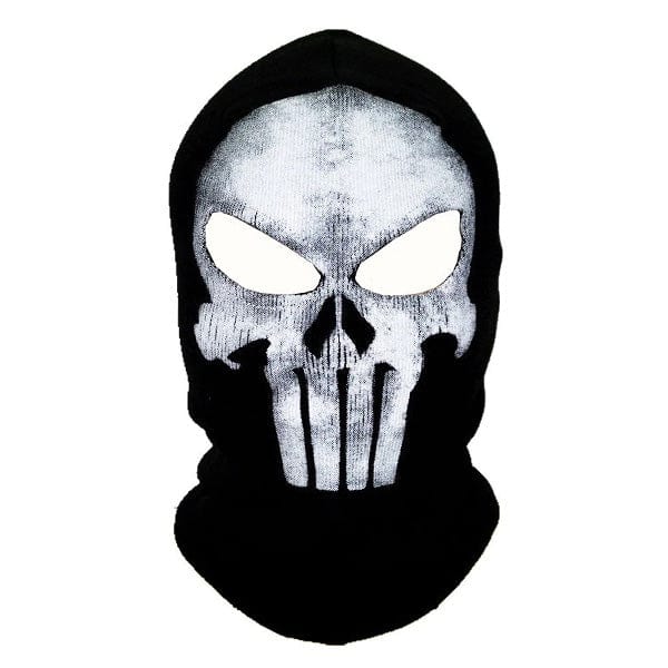 Ghost skull balaclava