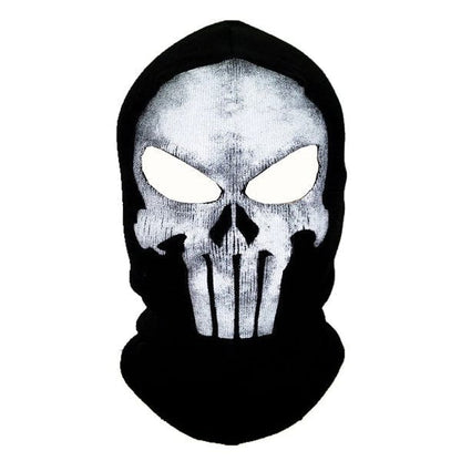 Ghost skull balaclava