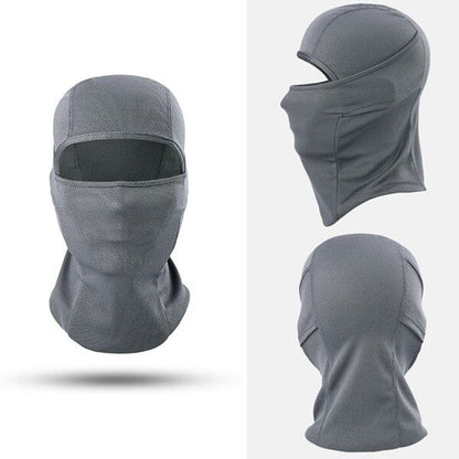 Gray neck balaclava
