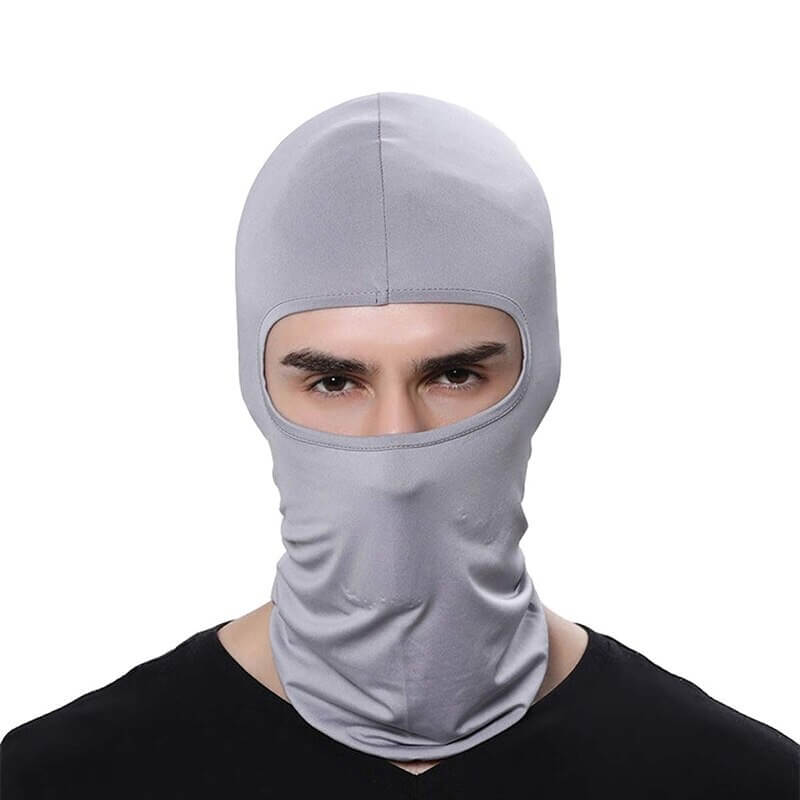 Grey motorcycle balaclava