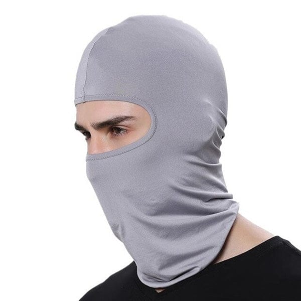 Grey motorcycle balaclava