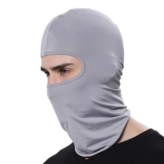 Grey motorcycle balaclava