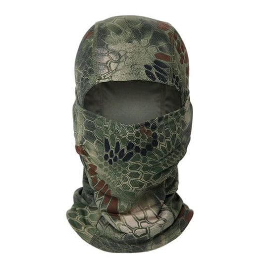 Khaki camouflage balaclava