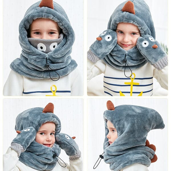 Kid's balaclava neck warmer