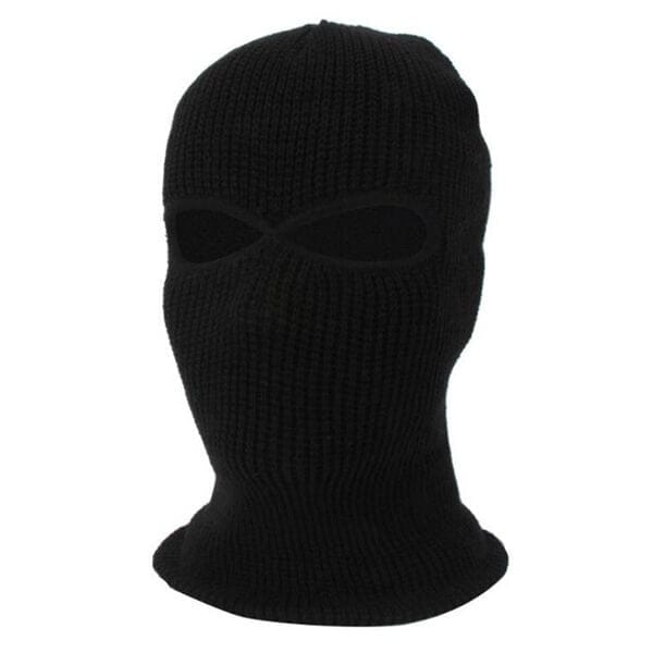 Knitted balaclava black