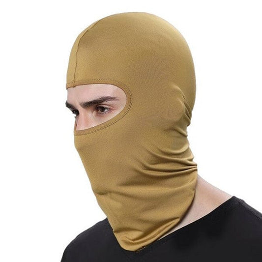 Light brown motorcycle balaclava